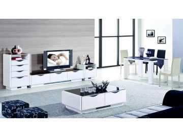 2309 Modern White Coffee Table
