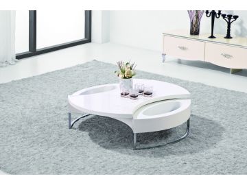 2312 Modern White Round Coffee Table