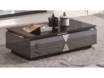 2318 Modern Black Coffee Table