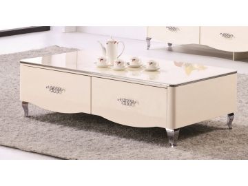 2603 Transitional Glossy Coffee Table