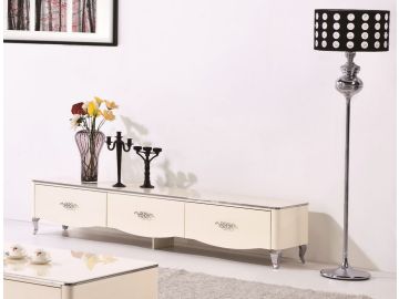 2603 Transitional Glossy TV Stand