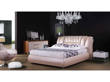 BL9043 Modern Beige Leatherette Bed