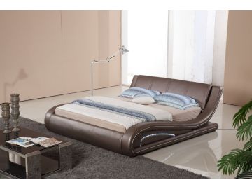 BL9060 Modern Leatherette Bed w/ LED Light