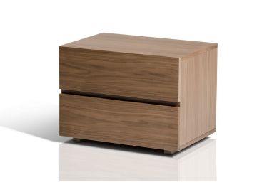 Logan Modern Walnut Nightstand