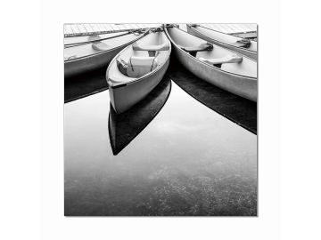 Modrest Parked Boats Photo On Canvas