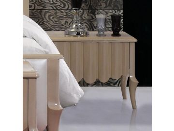 Modrest Waterfall Beige Nightstand