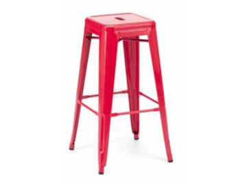 Detroit - Modern Red Metal Barstool (Set of 2)