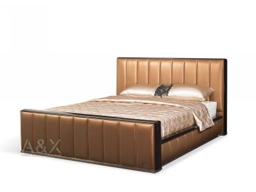Rosewood - Modern Copper Leatherette Bed