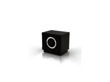 Ovidius Modern Black Crocodile Nightstand