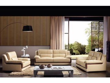 2116 Modern Leather Sofa Set
