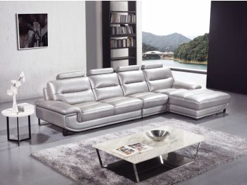 2125 Modern Leather Sectional Sofa
