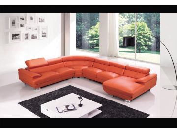 T190 Modern Leather Sectional Sofa