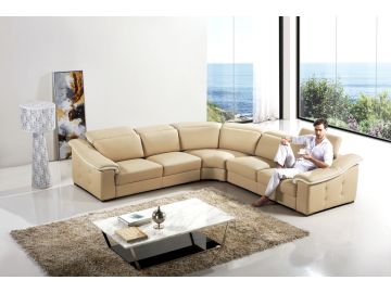 T296 Modern Leather Sectional Sofa