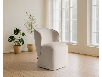 Souza - Modern Fabric Swivel Dining Chair