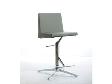 Arrakis Modern Grey Leatherette Bar Stool