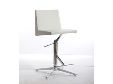 Modrest Arrakis Modern White Leatherette Bar Stool