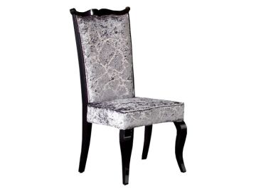 AC014 Silver Velour Dining Chair