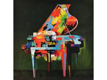 Absract Piano Oil Painting