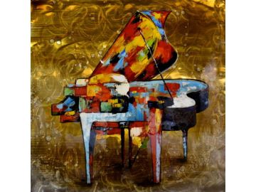 Piano Oil Painting