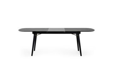 Addax - Modern Black Extendable Dining Table
