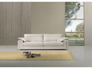 Lamod Italia Alterego Modern White Leather Sofa Set