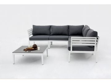 Anafi Outdoor Dark Grey Sectional Sofa Set