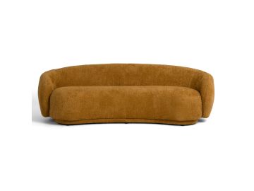 Andrew - Modern Orange Fabric Sofa
