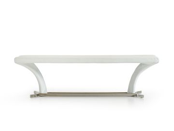 Arvin Modern White Dining Bench