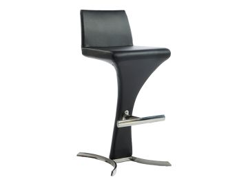 Ascella Modern Black Leatherette Bar Stool