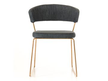 Ashland - Modern Grey & Rosegold Dining Chair (Set of 2)