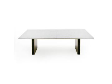 Auer - White Marble & Gold Dining Table