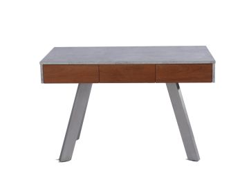 Modrest Austin Contemporary Concrete & Walnut Desk