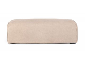 Avon - Modern Classic Sand Fabric Ottoman