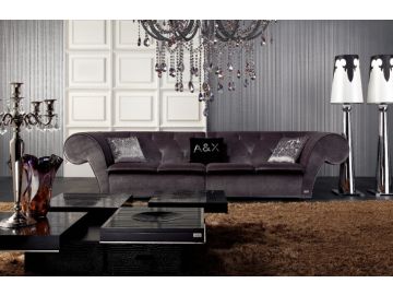 AX023 Transitional Fabric 4-Seater Sofa