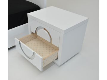 Ovidius - Modern White Crocodile Bedroom Set