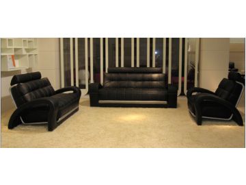 Bentley Contemporary Black Living Room Sofa Set