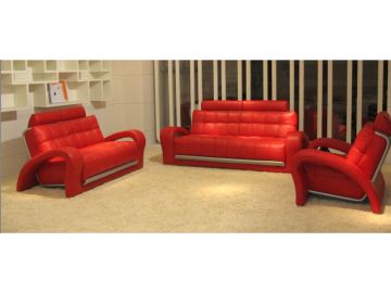 Bentley Contemporary Red Living Room Sofa Set