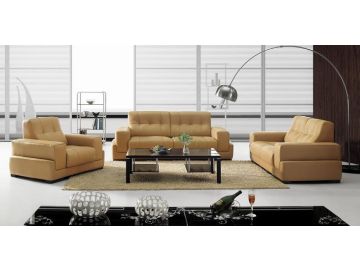 BO3911 Modern Light Brown Leather Sofa Set 