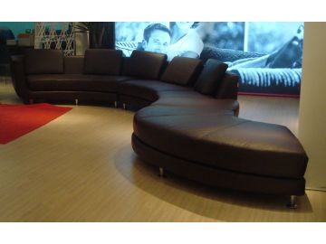 A94 Espresso Contemporary Sectional Sofa