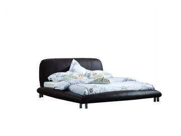 B800B Modern Black Eco-Leather Bed