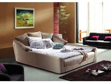 B801 Modern Bonded Leather Bed