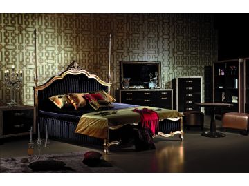 B805 Transitional Eco-Leather Bed