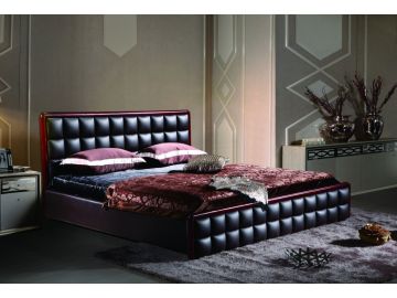 B808 Modern Eco-Leather Bed