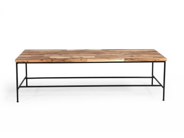 Bacone - Industrial Oak and Black Iron Coffee Table