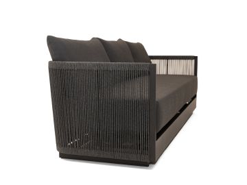 Bali - Outdoor Black and Grey Sofa