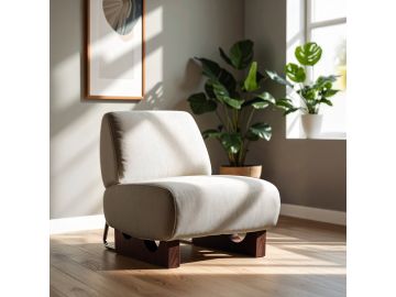 Barbara Modern Off White Accent Chair