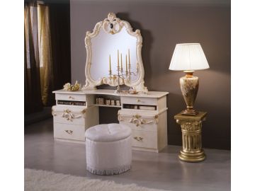 Barocco Traditional Ivory Vanity Dresser