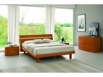 Basic Modern Cherry Italian Bed