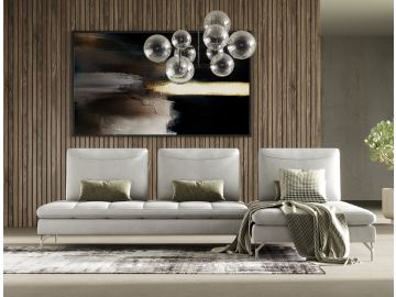Bazzar - Italian Right Facing Grey Leather Sectional Sofa