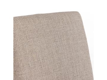 Beasley - Modern Beige Linen + Brass Counter Chair
